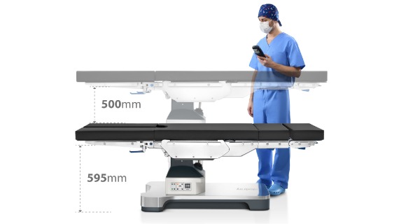 HyBase V8 operating table with wide imaging access
